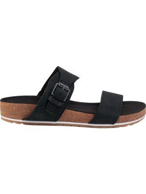 Timberland Malibu Waves Slide Black Nubuck Siyah Sandalet