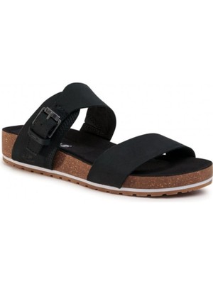 Timberland Malibu Waves Slide Black Nubuck Siyah Sandalet