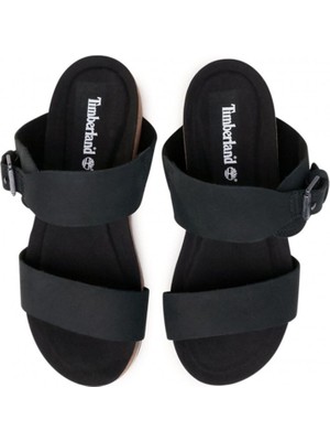 Timberland Malibu Waves Slide Black Nubuck Siyah Sandalet