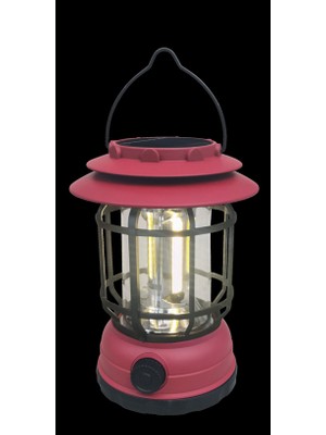 Mutlusan Kamp Feneri Solar ve USB Şarj Edilebilir