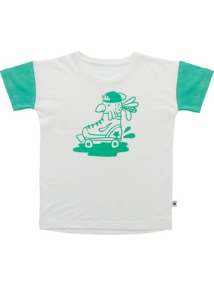 Little Yucca "comfy" Organik Pamuk Tshirt - Multi Yeşil