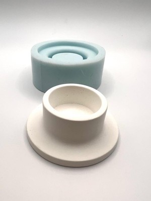 Wammolds Düz Tealight Mumluk Silikon Kalıp