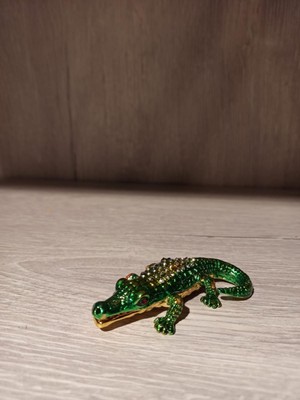 Miamantra Swarovski Taşlı Timsah Mücevherlik / Dekoratif Biblo