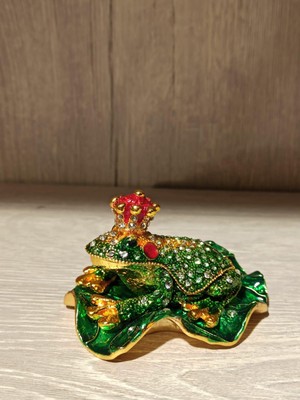 Miamantra Swarovski Taşlı Kurbağa Mücevherlik / Dekoratif Biblo