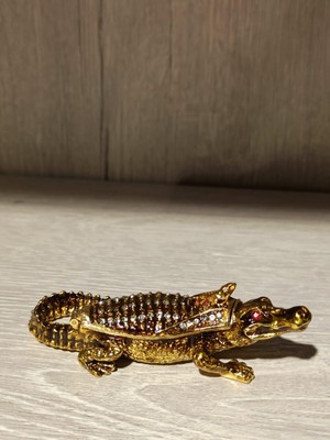 Miamantra Swarovski Taşlı  Timsah Mücevherlik / Dekoratif Biblo