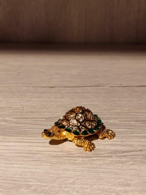 Miamantra Swarovski Taşlı Kaplumbağa Mücevherlik / Dekoratif Biblo