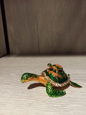 Miamantra Swarovski Taşlı Kaplumbağa Mücevherlik / Dekoratif Biblo