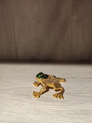 Miamantra Swarovski Taşlı Kurbağa Mücevherlik / Dekoratif Biblo