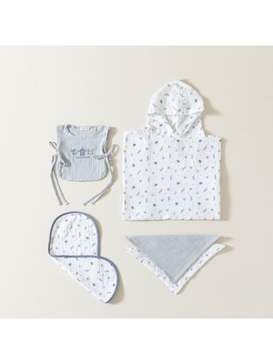 Under The Sea 5li Müslin Önlük Set Ekru/gri