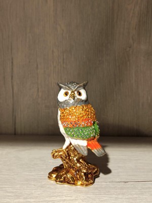 Miamantra Swarovski Taşlı Baykuş Mücevherlik / Dekoratif Biblo