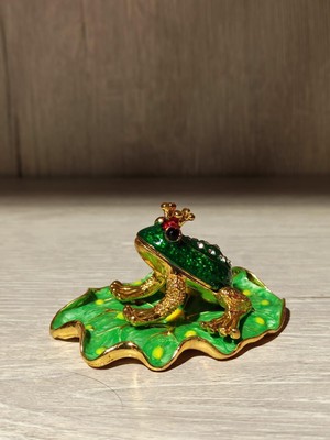 Miamantra Swarovski Taşlı Kurbağa Mücevherlik / Dekoratif Biblo