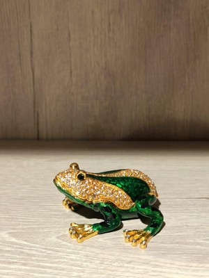 Miamantra Swarovski Taşlı Kurbağa Mücevherlik / Dekoratif Biblo