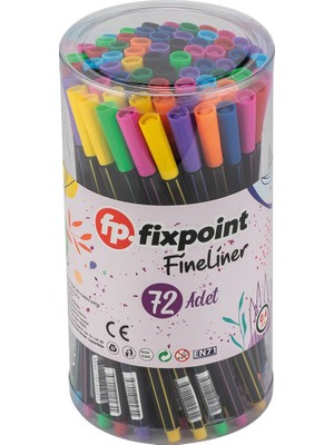 Fixpoint Fineliner Kalem Kavanoz Fixpoint P 5655 72'li Kavanoz