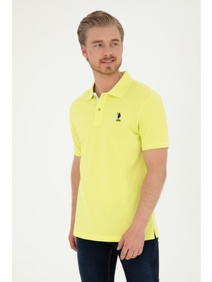 U.S. Polo Assn. Erkek Regular Fit Polo Yaka Fıstık Yeşili Basic Tişört 50279611-VR087
