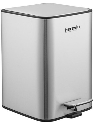 Herevin 5 Lt Paslanmaz Çelik Çöp Kovası
