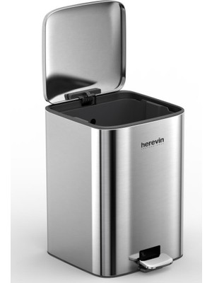 Herevin 18 Lt Paslanmaz Çelik Çöp Kovası
