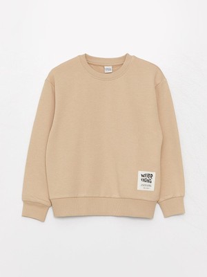 LC Waikiki Bisiklet Yaka Rahat Kalıp Basic Erkek Çocuk Sweatshirt