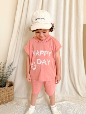 MiaBaby Kapüşonlu Yazlık Baskılı Takım