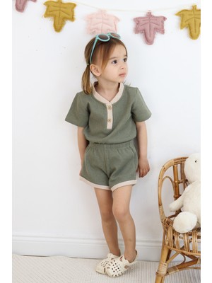 MiaBaby Çift Renkli Waffle Takım