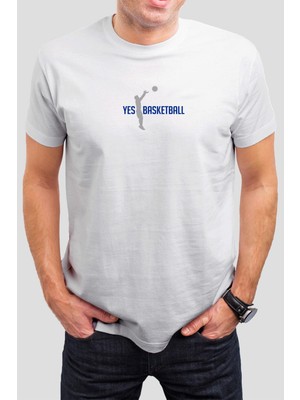 T-35 Basketbol Baskılı Beyaz Unisex Tişört C470