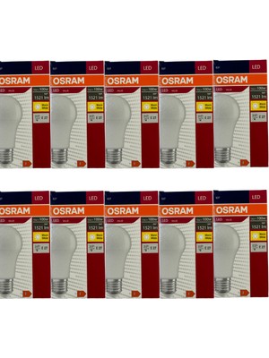 Osram 13W (100W) 2700K (Sarı Işık) E27 Duylu LED Ampul (10 Adet)