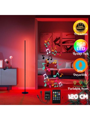 Neeko Sese ve Müziğe Duyarlı Kumandalı Led Lambader Full Rgb 120 cm