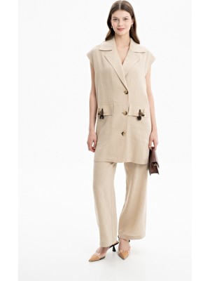 Aker Cepleri Işleme Detaylı Yelek