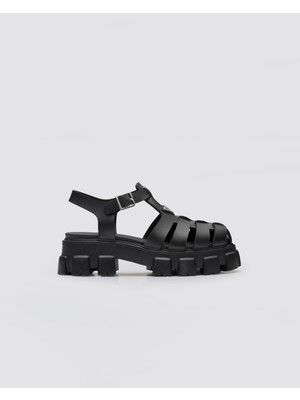 Passionis Sandalet - Prada Monolith Rubber Sandals - Women Sandals