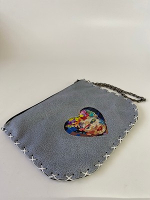 Etnik Clutch Çanta Ince/ Frida Desenli 17*13