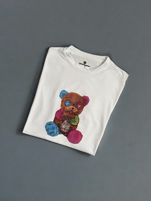 Heg Store Teddy Baskılı Oversize T-Shirt