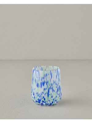 English Home Arzu Sabancı Torcello Cam El Yapımı Bardak 440 ml Mavi