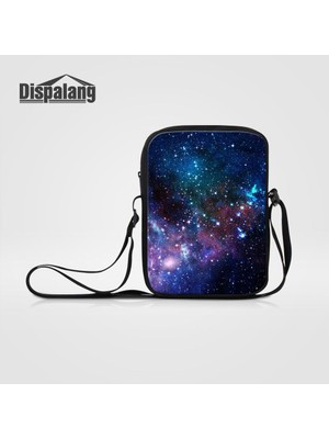 2Xuqingfeng BAG33 23X17X5CM Dispalang Kadın Rahat Iş Messenger Çanta Evren Uzay Galaxy Baskı Seyahat Için Crossbody Omuz Çantaları Erkek Seyahat Flap (Yurt Dışından)