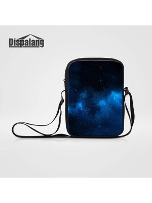 2Xuqingfeng BAG10 23X17X5CM Dispalang Kadın Rahat Iş Messenger Çanta Evren Uzay Galaxy Baskı Crossbody Omuz Çantaları Seyahat Için Erkek Seyahat Flap (Yurt Dışından)