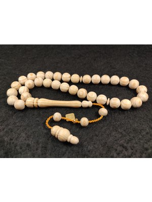 İskeçe Tesbih Hakan Kaya Usta Eseri Imzalı Mis Kokulu Katran Ağacı Sertifikalı 4893