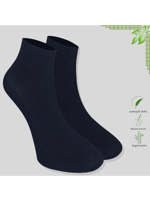 Kral Socks -Erkek Patik Lacose Kabartma Desenli (5 Adet) Bambu Dikişsiz Parfümlü Kısa Çorap