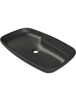 Turkuaz Seramik Mat Siyah Nova 70 cm Lavabo