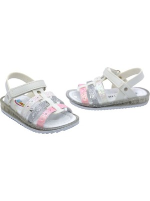 Wendy K-37 Kız Çocuk Günlük Sandalet Beyaz