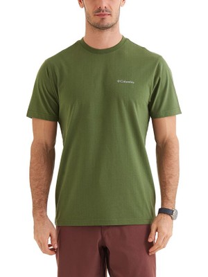 Columbia Csc M Basic Sm Logo Brushed Ss Tee Erkek Kısa Kollu Tişört CS0282-352