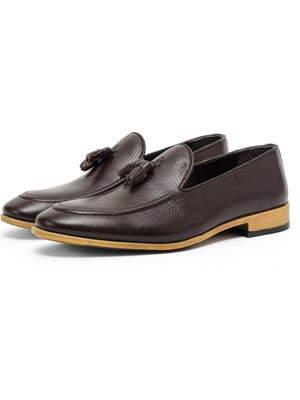 Ducavelli Tusa Hakiki Deri Erkek Klasik Ayakkabı, Loafer Klasik Ayakkabı