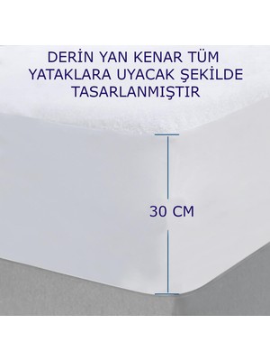 Teksnil Home | Pamuk Fıtted Sıvı Geçirmez Tek Kişilik Bebek Alez | Yatak Koruyucu | Full Kenar Çarşaf 120x200