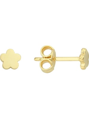goldkupe 14 Ayar Altın Minik Çiçek Küpe 0,58 gr