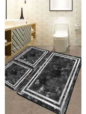 Chilai Home Frezy 3 Lü Set Banyo Halısı Djt