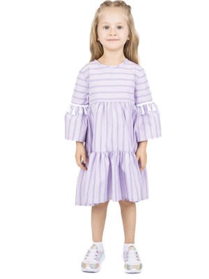 Best Kids Kız Çocuk Çizgili Elbise