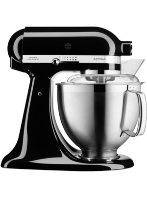 KitchenAid Artisan 4,8 lt Stand Mikser 275 W Güç Siyah Renk Dayanıklı Paslanmaz Çelik
