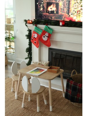 The Mimar The Bunny Masa + 2 Sandalye