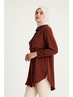 Plistre 2241_CEPLI Uzun Kol Tunik Gömlek