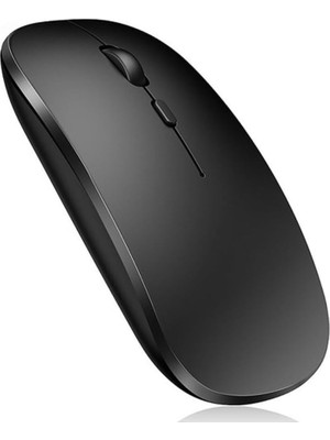 Alfalink Bluetooth & Wireless Şarjlı Sessiz Tuşlu Kablosuz Mouse Siyah