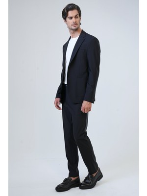 Back And Bond Siyah Slim Fit Mono Yaka Ceket