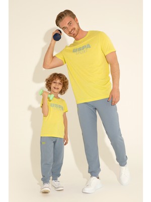 U.S. Polo Assn. Erkek Çocuk Fıstık Yeşili Bisiklet Yaka Tişört 50282248-VR087