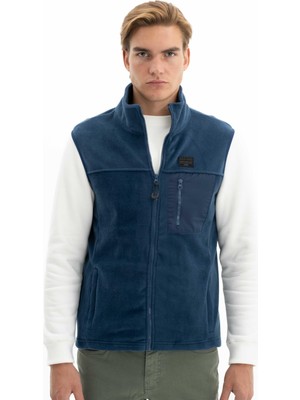 Ar-ma Erkek Yelek Baskisiz Yandan Cepli Tam Fermuar Yelek Regular Fit Softech Polar K26424674201